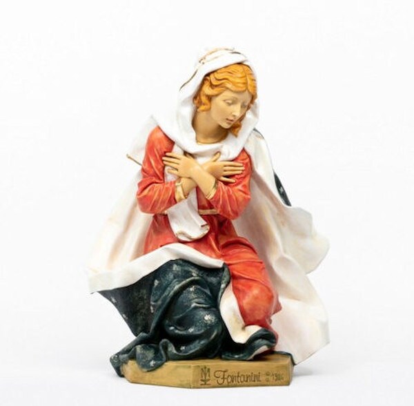 Mother Mary Fontanini Life Size Sculpture Italian Statues Beautiful Art
